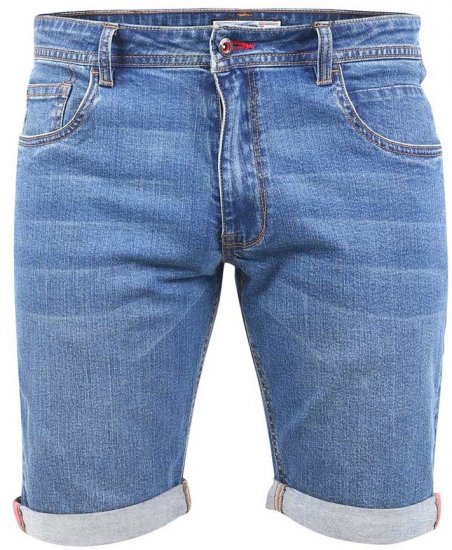 D555 BROXBOURNE Denim Shorts - Korte broeken - Grote Maten Korte Broeken Heren