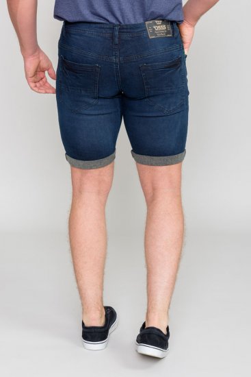 D555 BRENTWOOD Dark Blue Denim Shorts - Korte broeken - Grote Maten Korte Broeken Heren