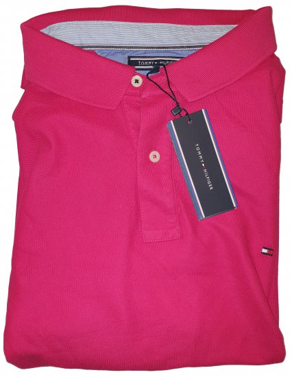 Tommy Hilfiger Classic Polo Dark Pink - Motleys gekke apriluitverkoop - 