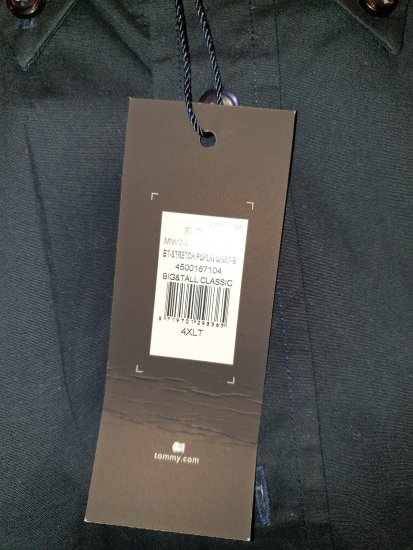 Tommy Hilfiger Stretch Poplin Shirt Black - Motleys gekke apriluitverkoop - 