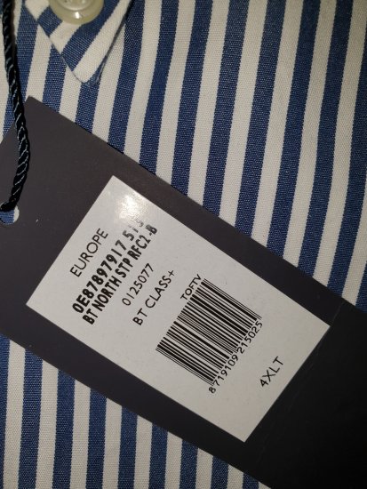 Tommy Hilfiger North Stripe Long Sleeve Shirt Blue/White - Motleys gekke apriluitverkoop - 