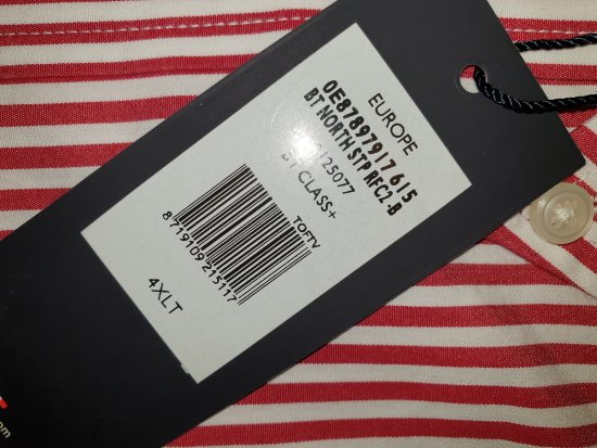 Tommy Hilfiger North Stripe Long Sleeve Shirt Red - Motleys gekke apriluitverkoop - 