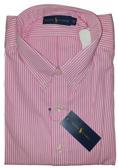 Polo Ralph Lauren 702 Shirt Pink/White - Motleys gekke apriluitverkoop - 