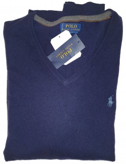 Ralph Lauren M Classics NavyBlue Sweater - Motleys gekke apriluitverkoop - 