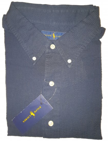 Polo Ralph Lauren TC7I Navy Short Sleeve Shirt - Motleys gekke apriluitverkoop - 
