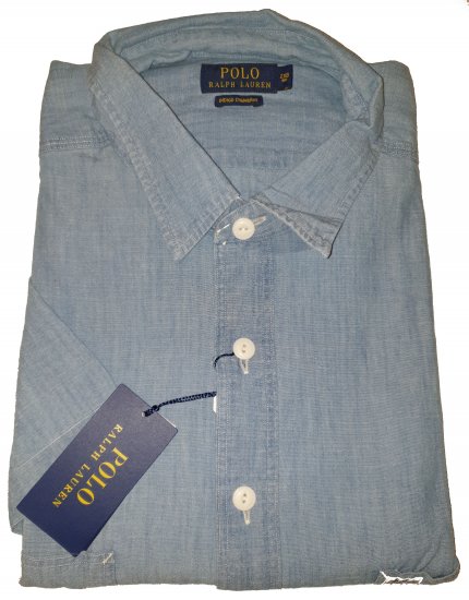 Polo Ralph Lauren TC7E Short Sleeve Shirt Lite Indigo - Motleys gekke apriluitverkoop - 