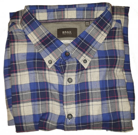 Brax 419030 Shirt Blue - Motleys gekke apriluitverkoop - 