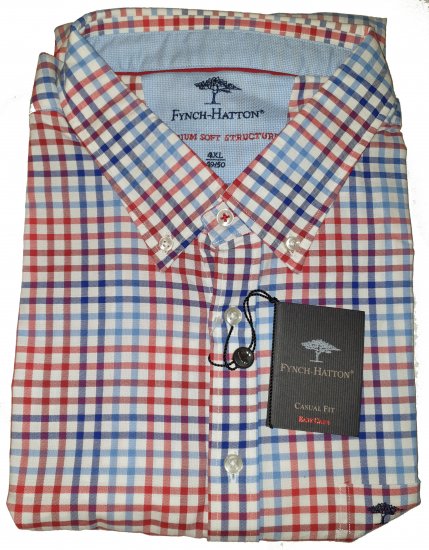 Fynch-Hatton 6022 Shirt Red - Motleys gekke apriluitverkoop - 