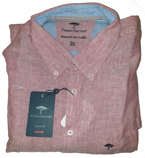 Fynch-Hatton 6156 Shirt Red - Motleys gekke apriluitverkoop - 