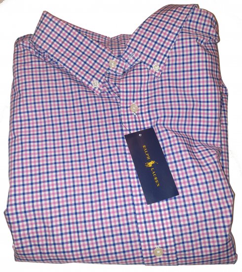 Ralph Lauren TC6D Shirt Pink/Royal - Motleys gekke apriluitverkoop - 