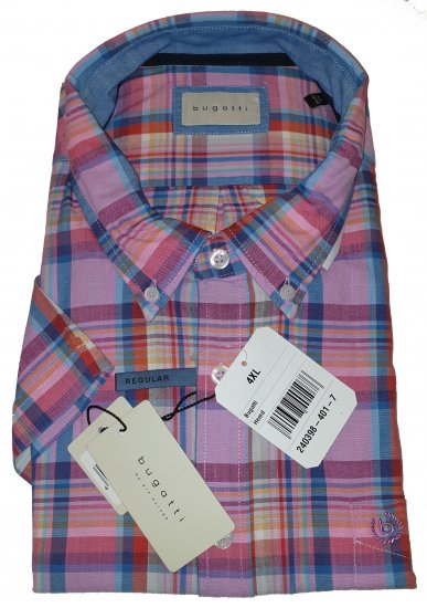 Bugatti 98333 Short Sleeve Shirt - Motleys gekke apriluitverkoop - 