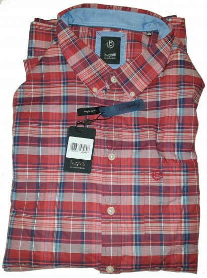 Bugatti 78315 Shirt Red - Motleys gekke apriluitverkoop - 