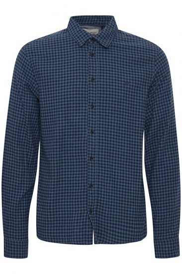 Blend Long Sleeve Shirt 4317 Dress Blues - Overhemden - Overhemden Grote Maten Heren