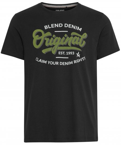 Blend 4568 T-Shirt Black - T-shirts - Grote Maten T-shirts Heren