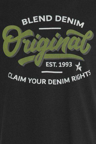 Blend 4568 T-Shirt Black - T-shirts - Grote Maten T-shirts Heren