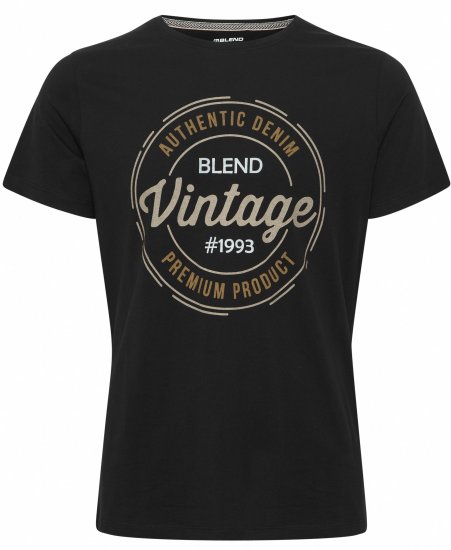 Blend 8411 T-Shirt Black - T-shirts - Grote Maten T-shirts Heren