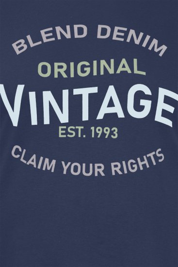 Blend 5018 T-Shirt Navy - T-shirts - Grote Maten T-shirts Heren