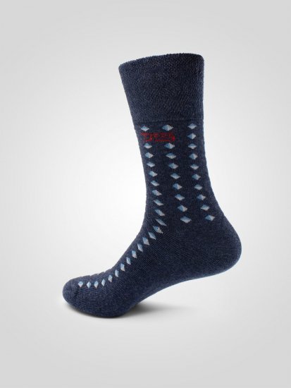 D555 Harold 3 Extra Wide Comfort Fit Socks 3-pack Navy/Denim - Ondergoed & zwem - Grote Maten Ondergoed Heren