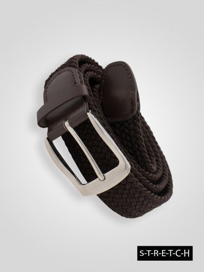 D555 Malcolm Braided Belt Brown - Riemen - Grote Maten Heren Riemen