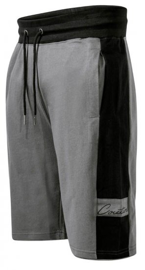 D555 Casper Couture Elasticated Waistband Shorts Grey - Joggingbroeken & Shorts - Joggingbroeken & Shorts Heren Grote Maten