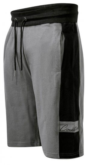 D555 Casper Couture Elasticated Waistband Shorts Grey - Joggingbroeken & shorts - Joggingbroeken & Shorts Heren Grote Maten