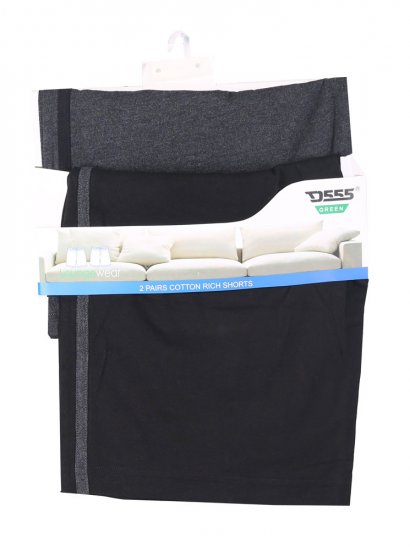 D555 Orwell Two Pack Jersey Shorts - Joggingbroeken & shorts - Joggingbroeken & Shorts Heren Grote Maten