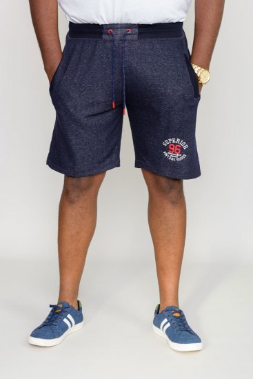 D555 HARLOW Jersey Shorts Denim Marl - Joggingbroeken & shorts - Joggingbroeken & Shorts Heren Grote Maten
