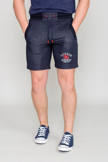 D555 HARLOW Jersey Shorts Denim Marl - Joggingbroeken & shorts - Joggingbroeken & Shorts Heren Grote Maten