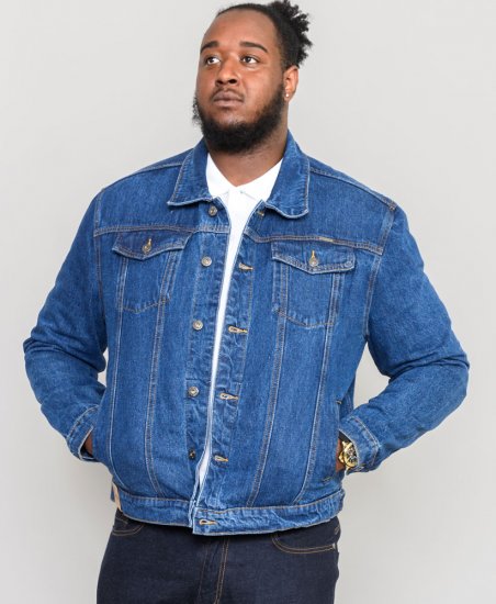 Duke Trucker Denim Jacket Blue - Jassen - Grote Maten Herenjassen