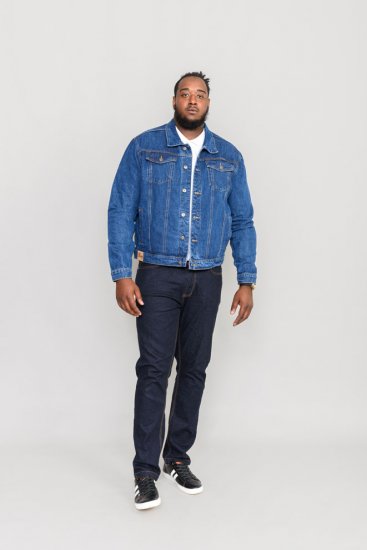Duke Trucker Denim Jacket Blue - Jassen - Grote Maten Herenjassen