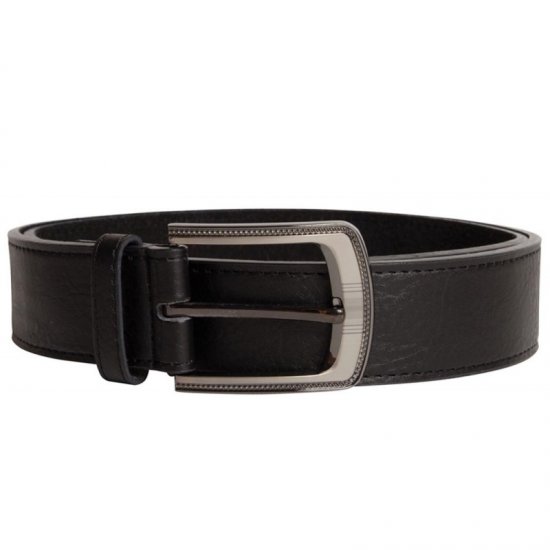 D555 Samuel Leather Belt Black, 4cm - Riemen - Grote Maten Heren Riemen