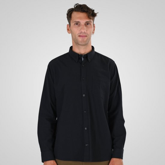 Double Outfitters GS-5225 Oxford overhemd Zwart - Overhemden - Overhemden Grote Maten Heren
