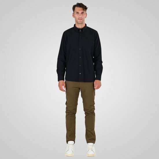 Double Outfitters GS-5225 Oxford overhemd Zwart - Overhemden - Overhemden Grote Maten Heren