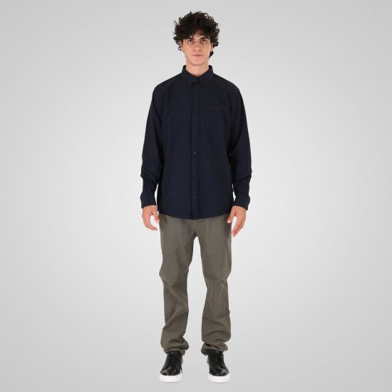 Double Outfitters GS-5225 Oxford overhemd Navyblauw - Overhemden - Overhemden Grote Maten Heren