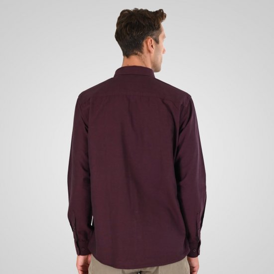 Double Outfitters GS-5225 Oxford overhemd Bordeaux - Overhemden - Overhemden Grote Maten Heren