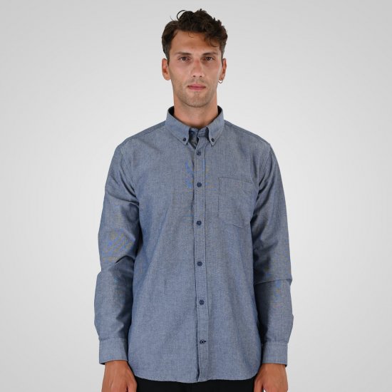 Double Outfitters GS-5225 Oxford overhemd Lichtblauw - Overhemden - Overhemden Grote Maten Heren