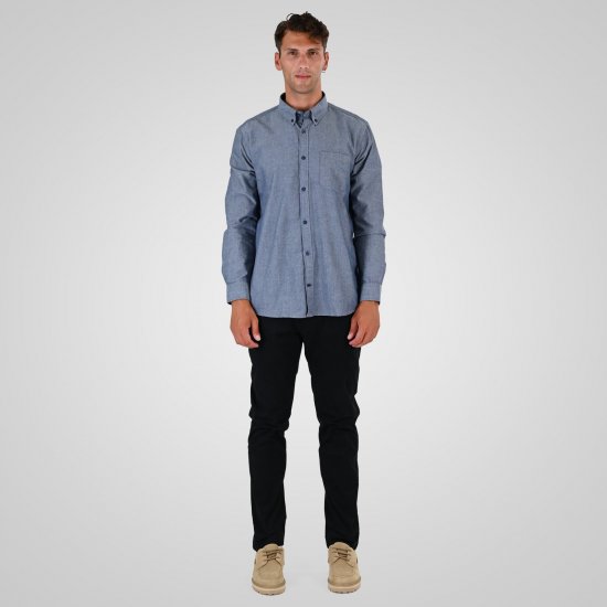 Double Outfitters GS-5225 Oxford overhemd Lichtblauw - Overhemden - Overhemden Grote Maten Heren