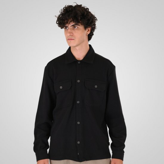 Double Outfitters GS-5237 Overshirt Zwart - Overhemden - Overhemden Grote Maten Heren