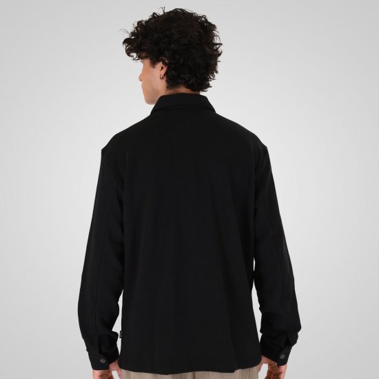Double Outfitters GS-5237 Overshirt Zwart - Overhemden - Overhemden Grote Maten Heren