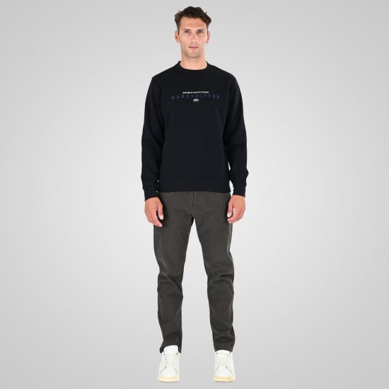 Double Outfitters MTOP-1151 Sweater Zwart - Sweaters & hoodies - Sweaters & Hoodies Grote Maten Heren
