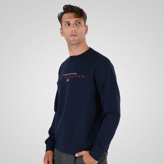 Double Outfitters MTOP-1151 Sweater Navyblauw - Sweaters & hoodies - Sweaters & Hoodies Grote Maten Heren