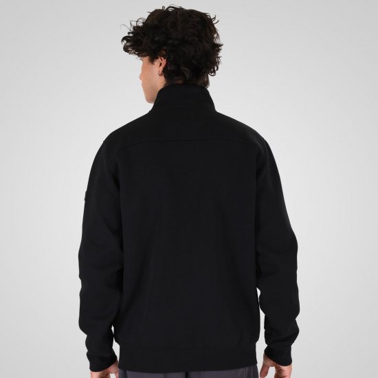 Double Outfitters MTOP-1158 Sweatvest met rits Zwart - Sweaters & hoodies - Sweaters & Hoodies Grote Maten Heren