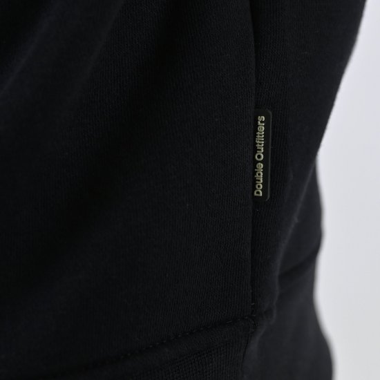 Double Outfitters MTOP-1163 Sweater met halve rits Zwart - Sweaters & hoodies - Sweaters & Hoodies Grote Maten Heren