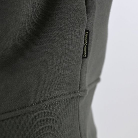Double Outfitters MTOP-1163 Sweater met halve rits Kaki - Sweaters & hoodies - Sweaters & Hoodies Grote Maten Heren