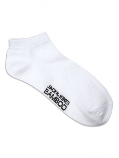 Jack & Jones Basic Bamboe enkelsokken Wit 5-pack - Ondergoed & zwem - Grote Maten Ondergoed Heren