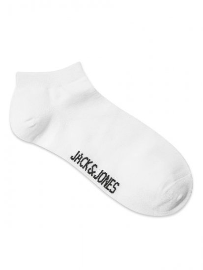Jack & Jones Basic Bamboe enkelsokken Wit 5-pack - Ondergoed & zwem - Grote Maten Ondergoed Heren