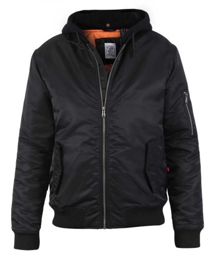 D555 Poppleford Bomber Jacket With Detachable Fleece Hood - Jassen - Grote Maten Herenjassen