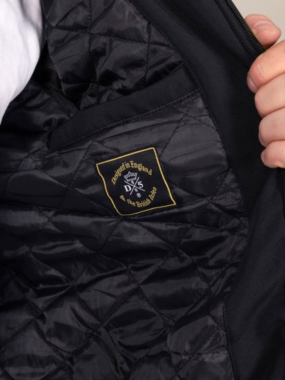 D555 Jamie Soft Shell Detachable Hood Padded Jacket Zwart - Jassen - Grote Maten Herenjassen
