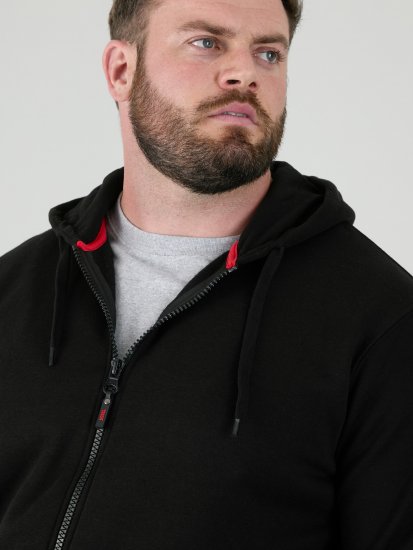 D555 Cantor Hoodie Black - Sweaters & hoodies - Sweaters & Hoodies Grote Maten Heren