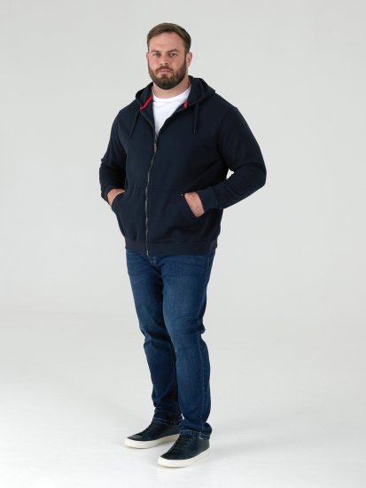 D555 Cantor Hoodie Navy - Sweaters & hoodies - Sweaters & Hoodies Grote Maten Heren